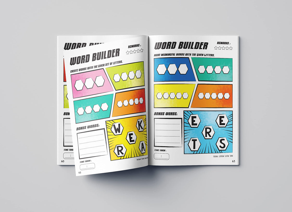 Word Builder Activity Book – Level 2 | Make Meaningful Words Using Given Letters | Ages 6–9 | Boost Vocabulary, Spelling & Logical Thinking - Retail Maharaj