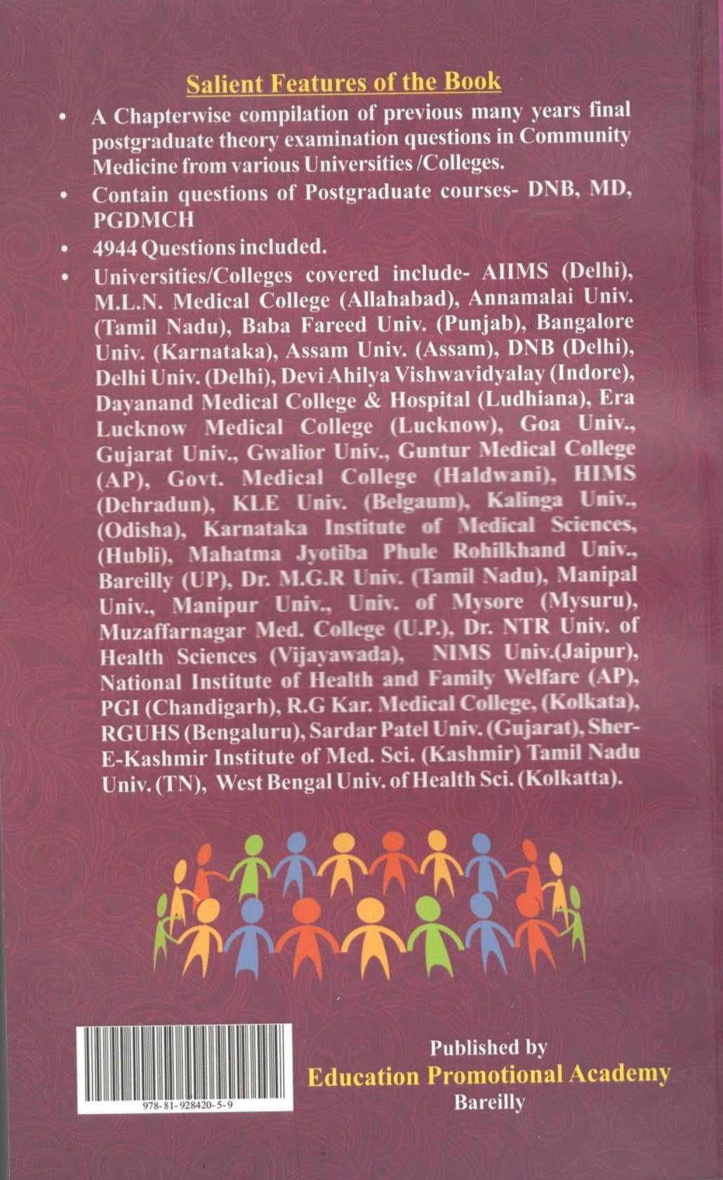 Previous Years Question Papers for Postgraduate Community Medicine Examinations, Reprint 2020 - Retail Maharaj