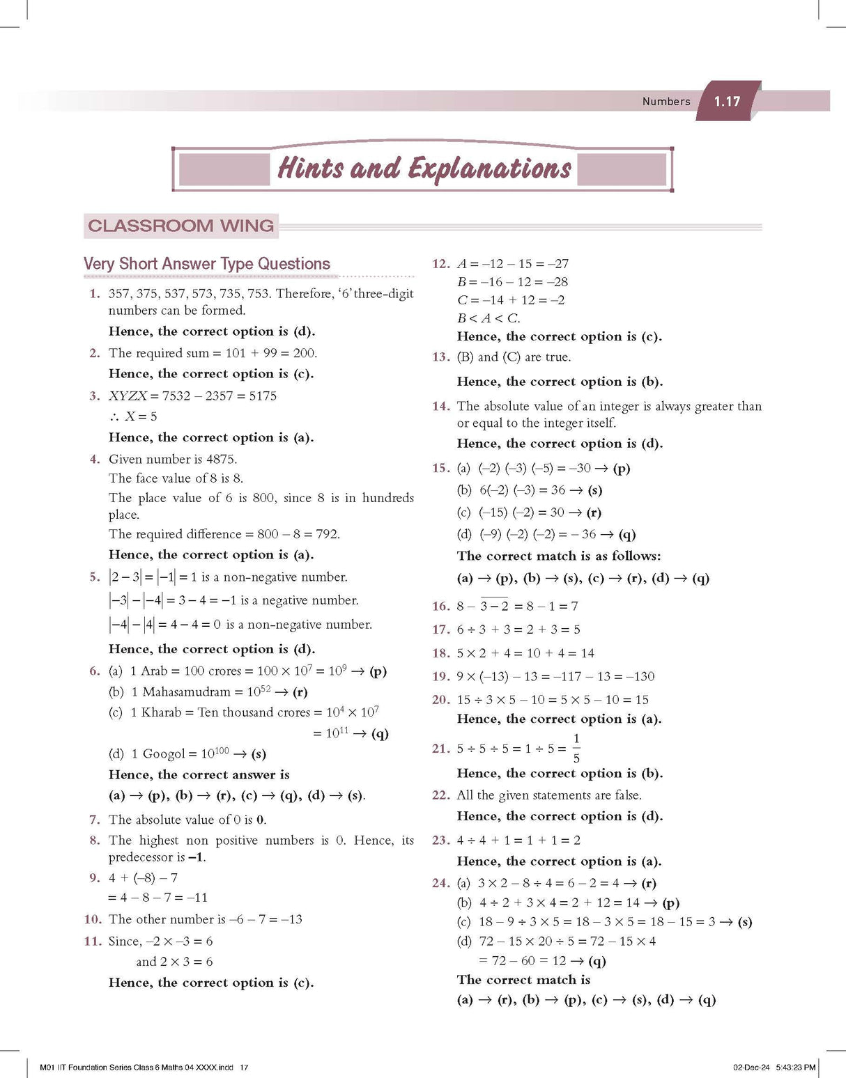 Pearson IIT Foundation'25 Mathematics Class 6 | For JEE, NTSE & Olympiad Exams | As per CBSE, ICSE & State Curriculums | Free acess to 11 Online Assessments, 55 Video Solutions & Interactive Tests via Pearson MyInsights & elibrary | 7th edition - Retail Maharaj