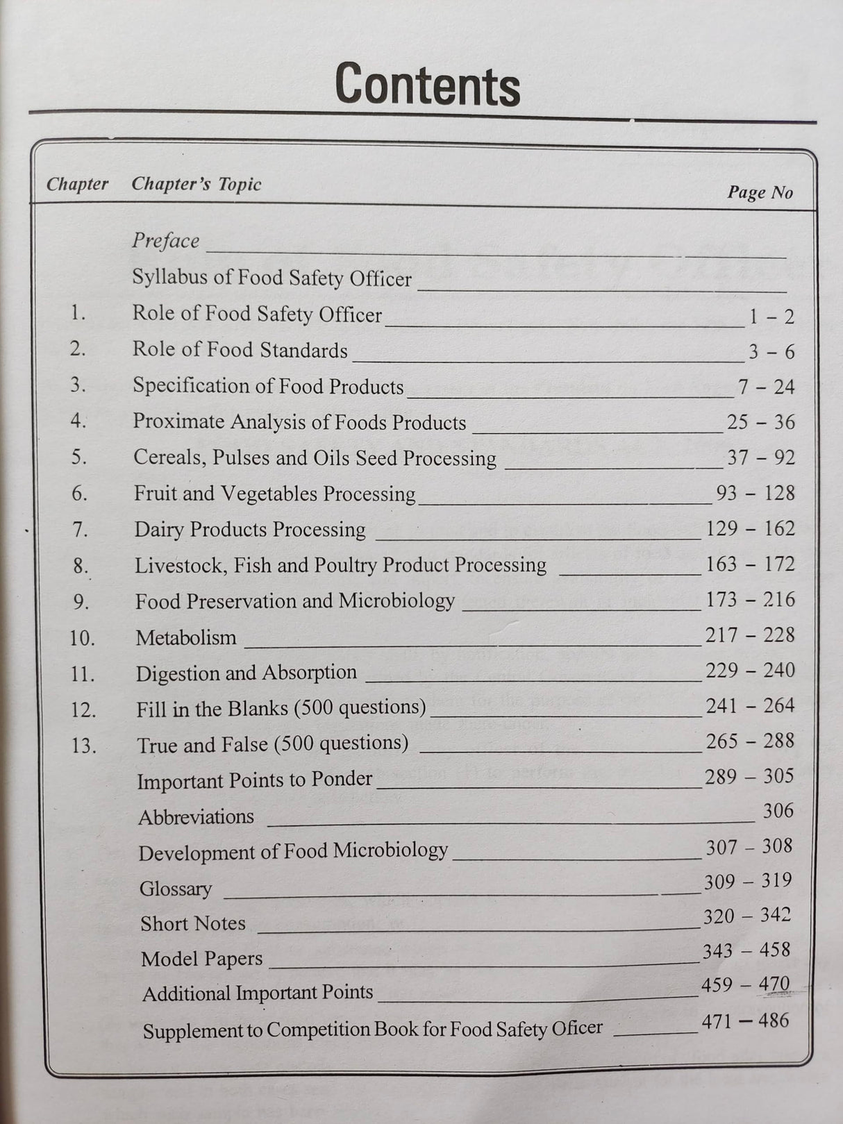A Competition Book For Food Safety Officer - Retail Maharaj