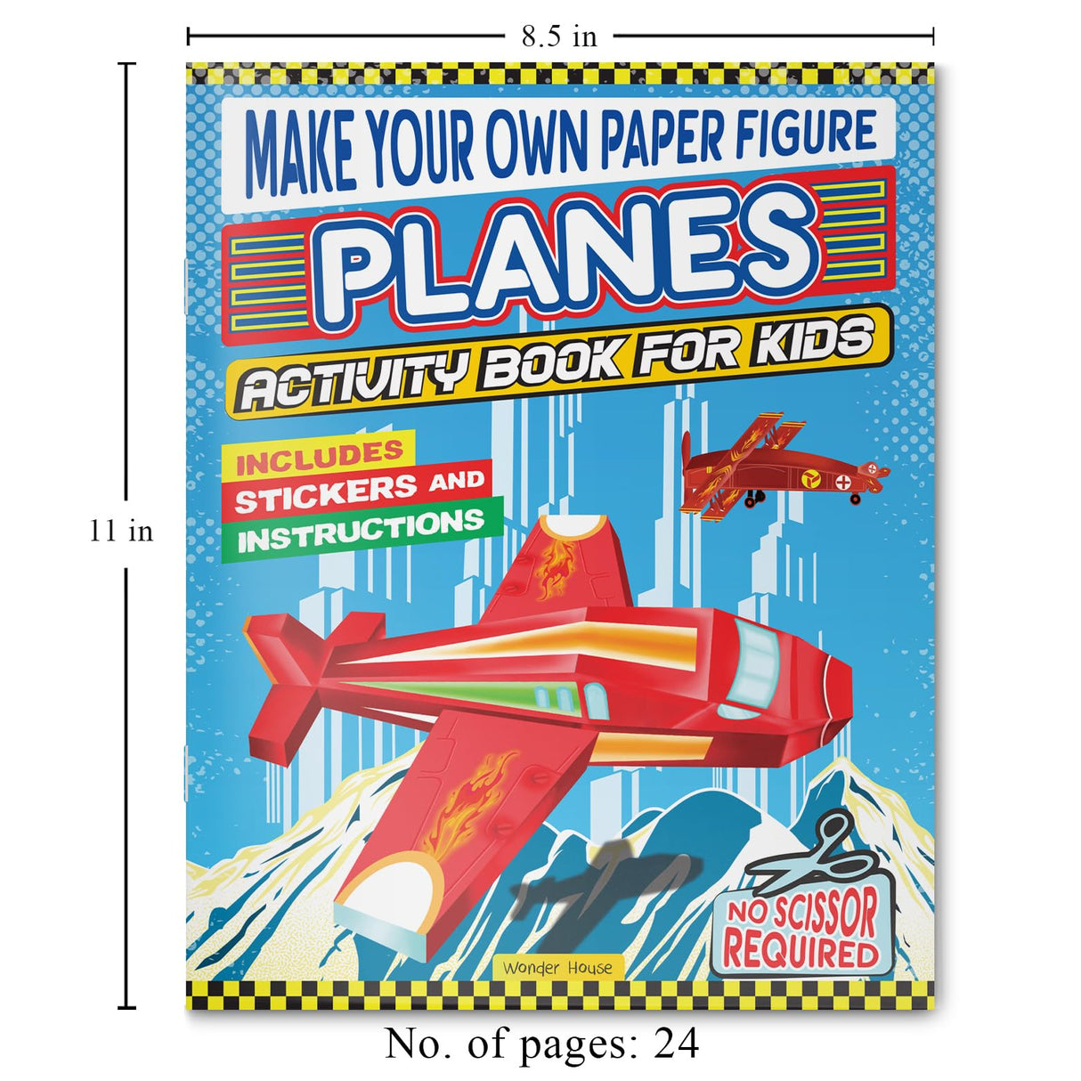 Make Your Own Paper Figures – Planes Cut, Fold & Create Flying Fun | Ages 6–10 | DIY Activity Book with Templates for 2+ Hours of Crafty Fun - Retail Maharaj