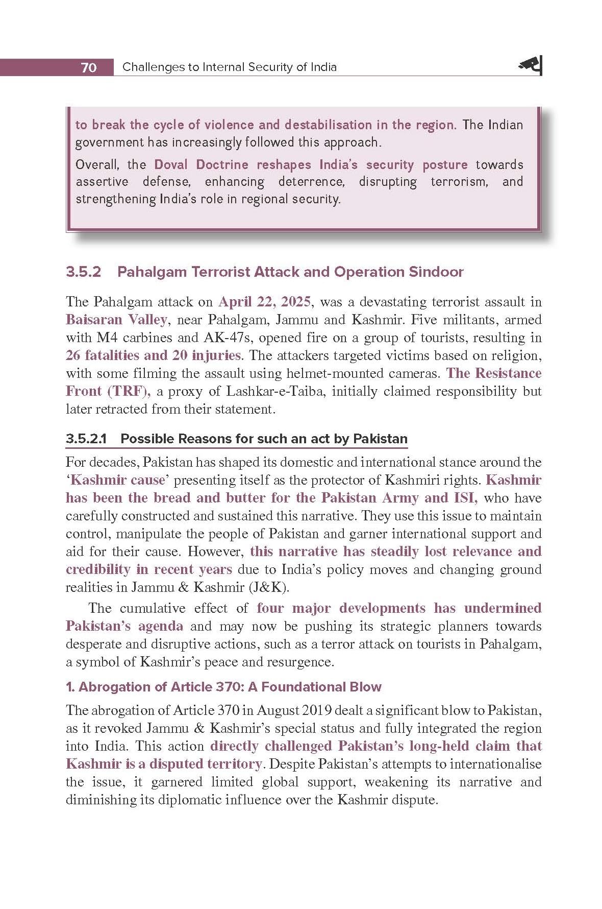 Challenges to Internal Security of India Courseware, 7e for UPSC 2026 | 20+ Conceptual Videos | 60+ Mains Practice Ques. | Colour ebook | Chapterwise PYQs (2013-2024) | Model Answers (2023-2024 PYQs) - Retail Maharaj