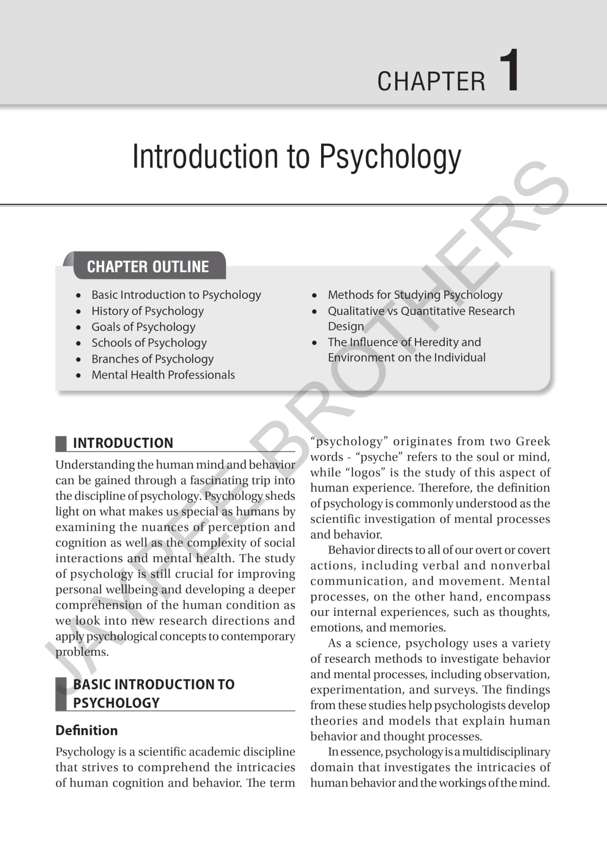 TEXTBOOK OF PSYCHOLOGY - Retail Maharaj