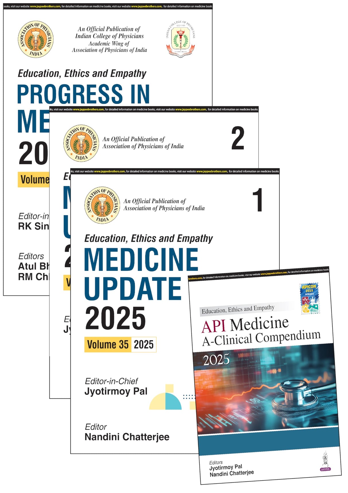MEDICINE UPDATE (2VOLS)+PROGRESS IN MEDICINE 2025+CLINICAL COMPENDIUM 2025 - Retail Maharaj