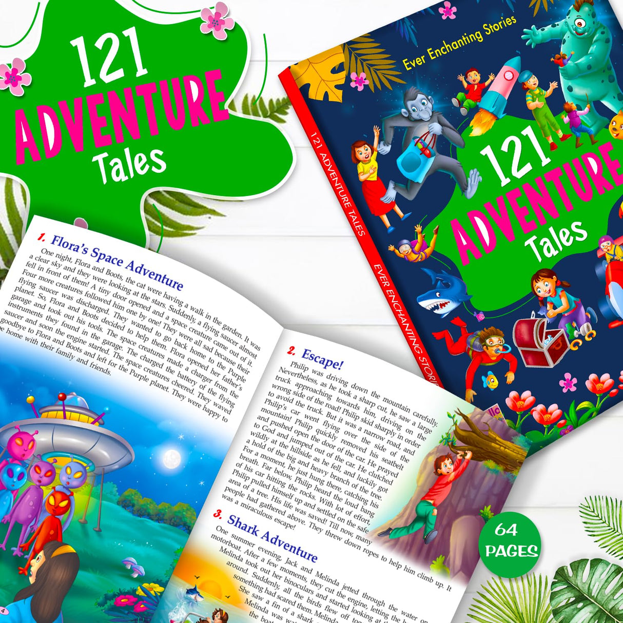 121 Adventure Tales - Illustrated Story Books for Kids and Childrens - Bedtime Traditional Short Stories with Colourful Pictures in English | Hello ... - Ages 3+ Years (121 Short Stories Book) - Retail Maharaj