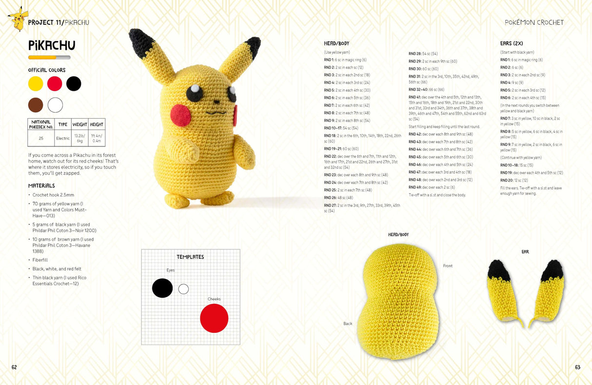 Pokemon Crochet: Bring your favorite Pokemon to life with 20 cute crochet patterns - Retail Maharaj