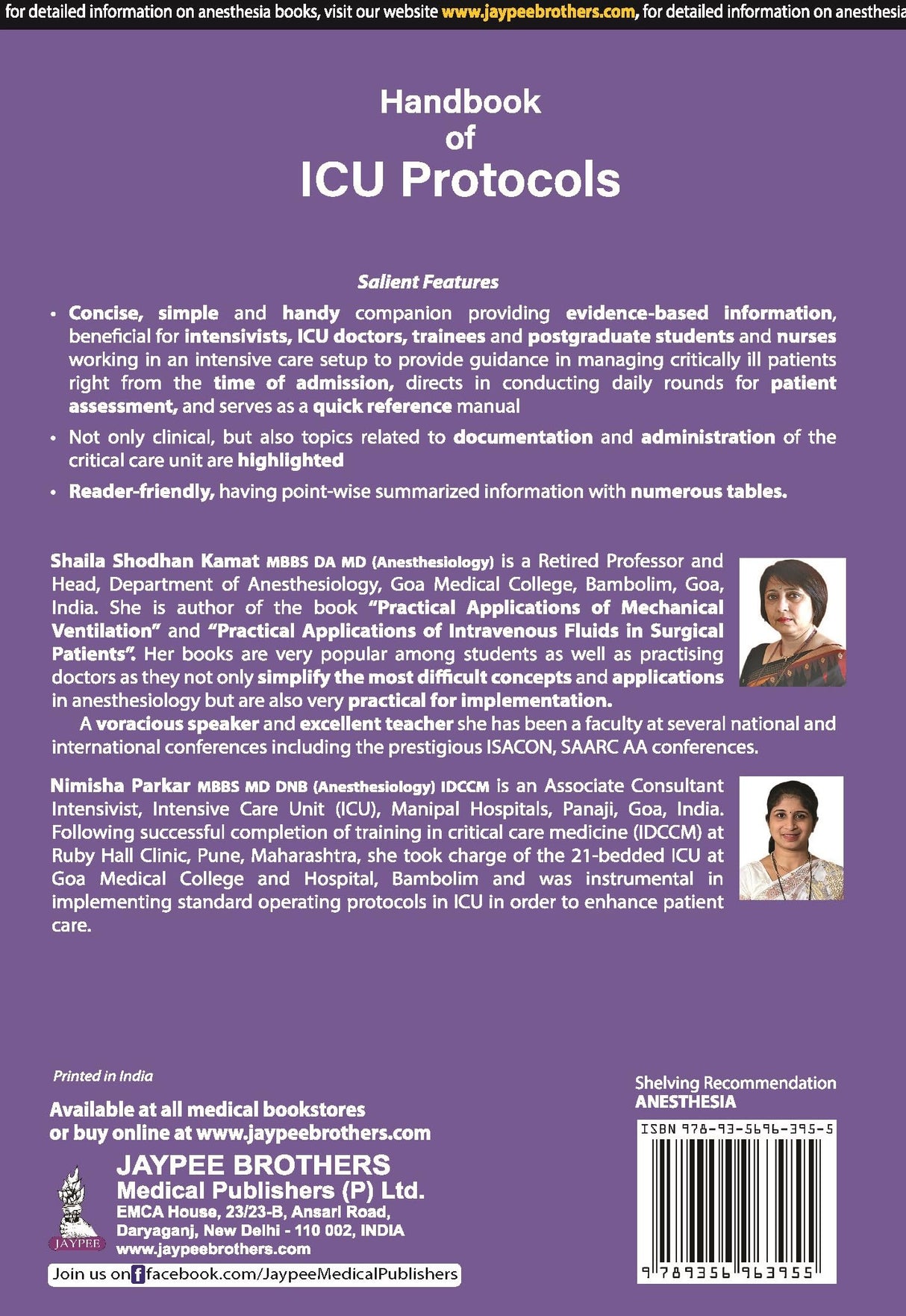 HANDBOOK OF ICU PROTOCOLS - Retail Maharaj