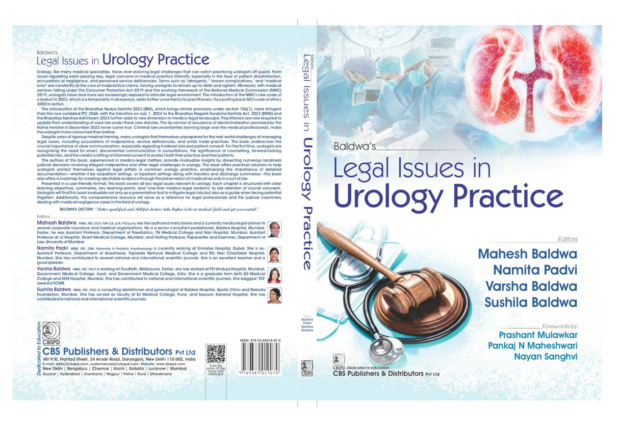 Legal Issues in Urology Practice (PB 2026) - Retail Maharaj