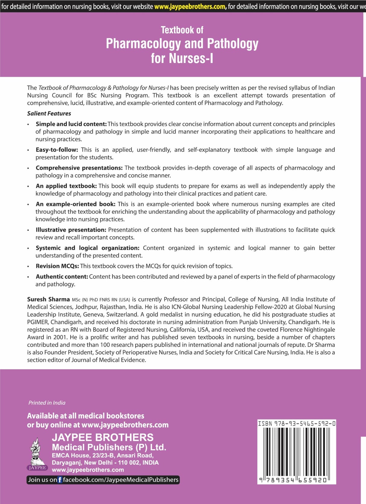 Textbook of Pharmacology, Pathology & Genetics for Nurses-II - Retail Maharaj