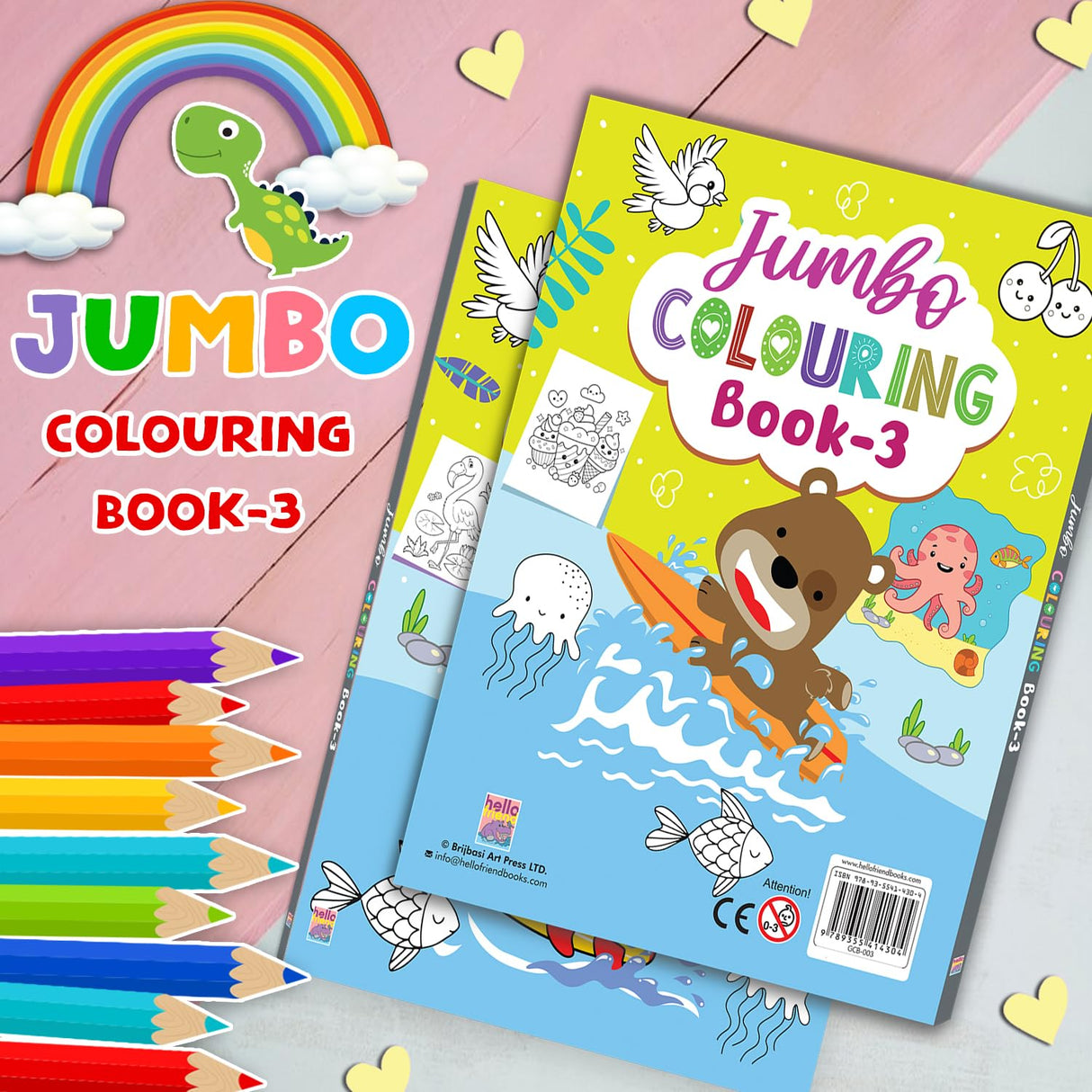 Jumbo Colouring Book 3 - Retail Maharaj