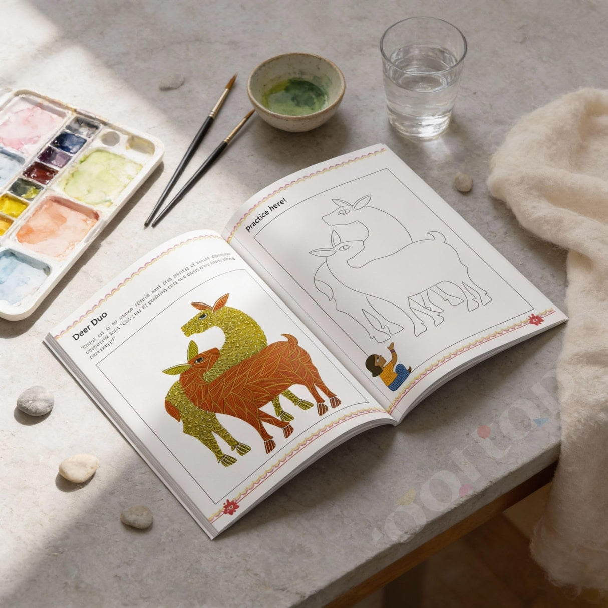 Rooftop Artventures of Gond - Elementary | PAPERBACK (Softcover) | Children's Drawing & Colouring Art Book | Elementary Gond Art Coloring Pages , ... Compositions: English (Artventures of Warli) - Retail Maharaj