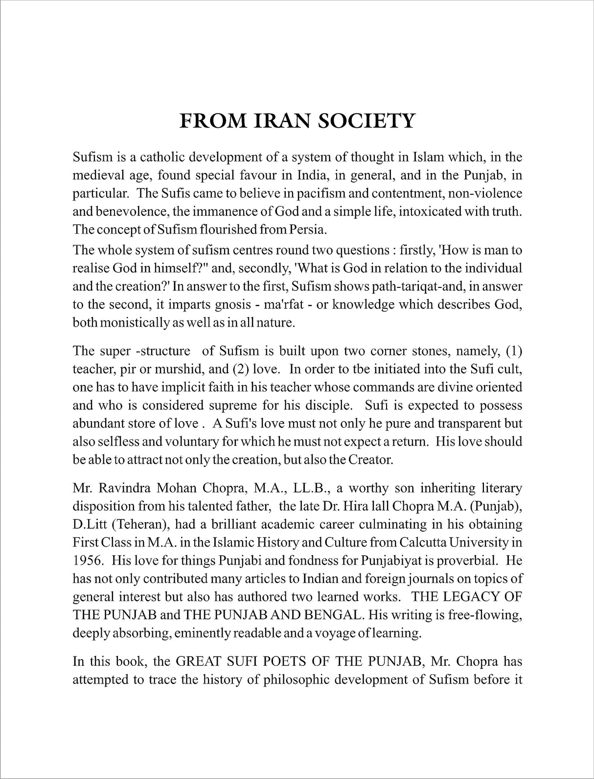 GREAT SUFI POETS OF THE PUNJAB - Retail Maharaj
