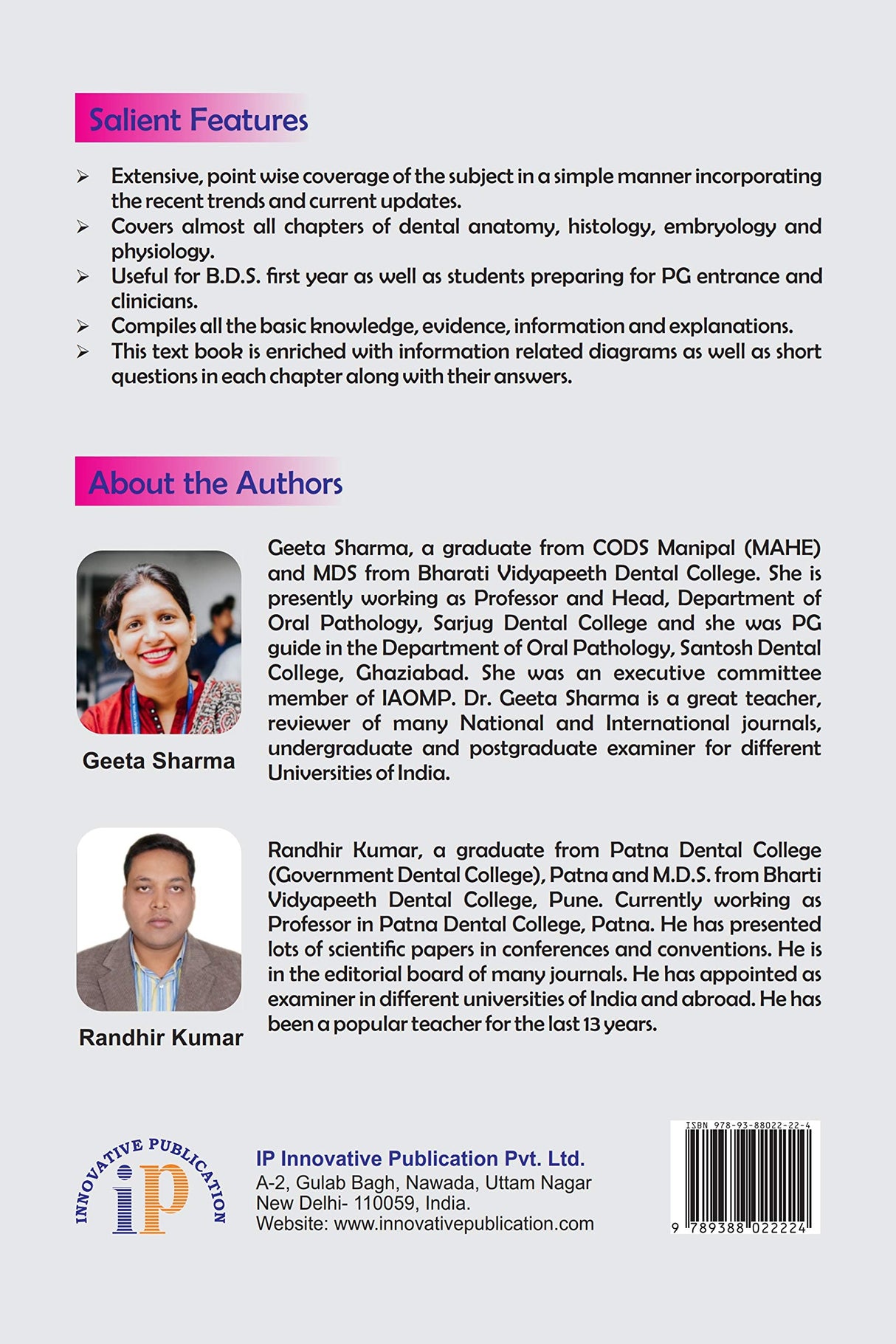 Essentials of Dental Anatomy, Histology and Oral Physiology with Short Questions and Answers - Retail Maharaj