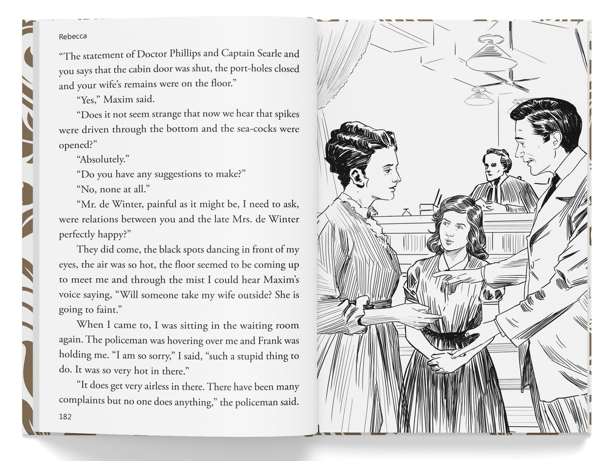 Rebecca : Illustrated Abridged Children Classics English Novel with Review Questions - Retail Maharaj