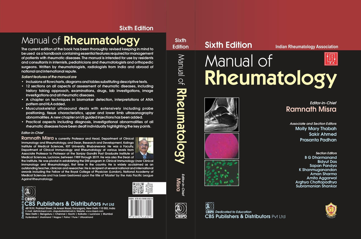 Manual Of Rheumatology 6Ed (Hb 2024) Indian Rheumatology Association - Retail Maharaj