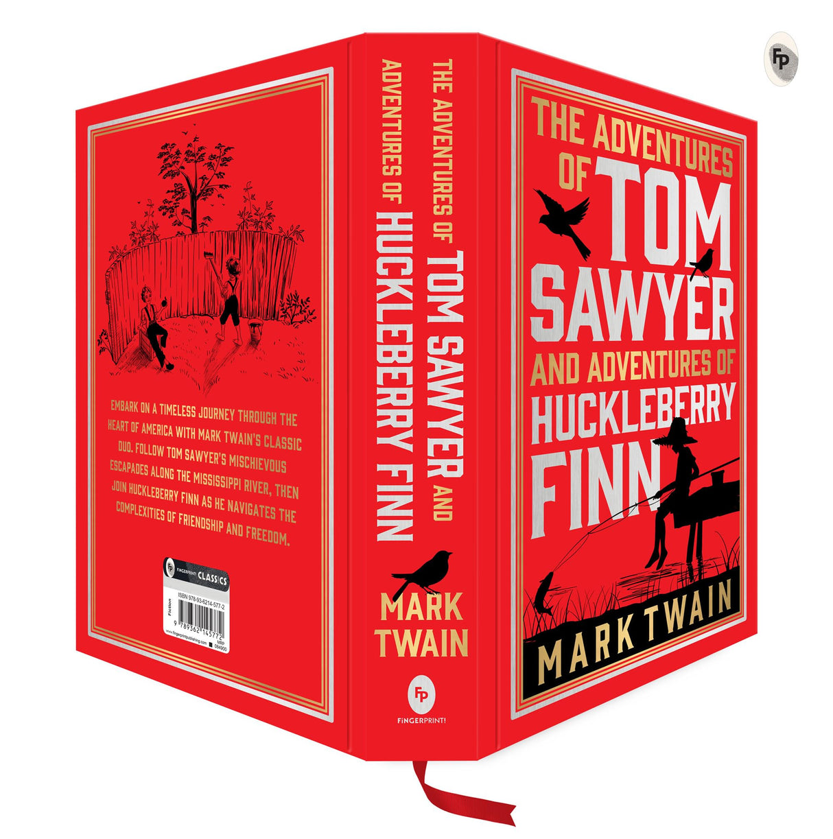 The Adventures of Tom Sawyer & Adventures of Huckleberry Finn (Deluxe Hardbound Edition) (Fingerprint Classics) - Retail Maharaj