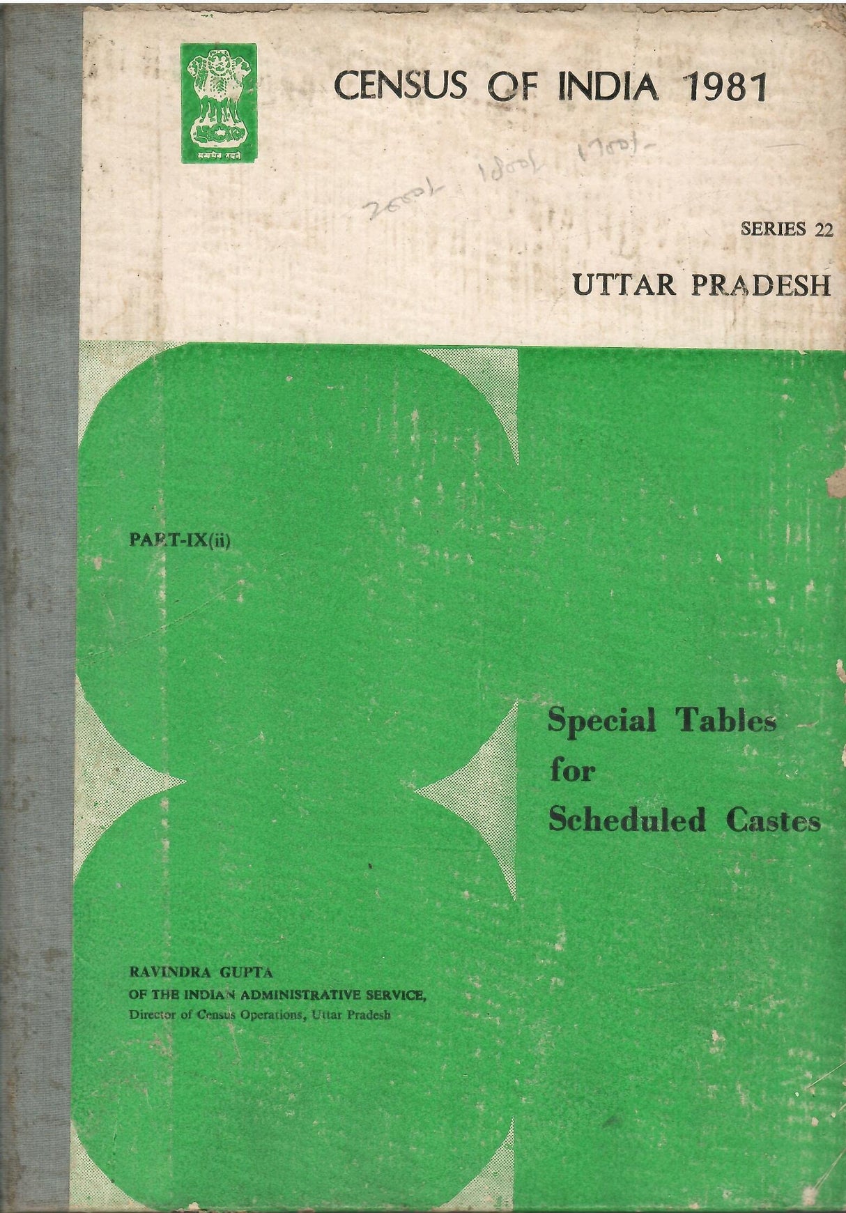 Census Of India 1981 - Uttar Pardesh - Special Tables for Scheduled Castes
