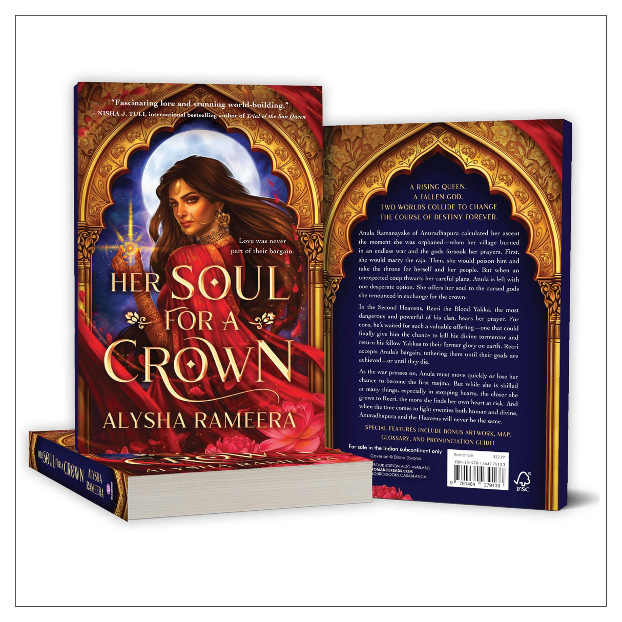 Her Soul for A Crown | A Dark Sri Lankan Mythology Romantasy of Cursed Gods, Forbidden Love & Revenge | For fans of Sarah J. Mass - Retail Maharaj