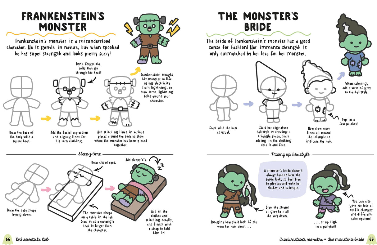 Kawaii: How to draw Really Cute Spooky Stuff: Draw a Whole Host of Frightful Characters in the Cutest Style Ever - Retail Maharaj