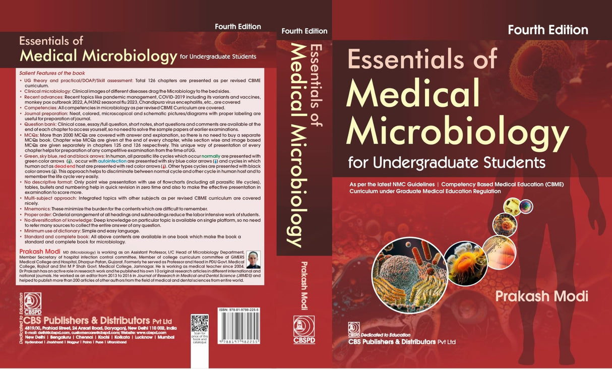 Essentials Of Medical Microbiology For Undergraduates Students 4Ed (Pb 2025) (ISBN - 9788197982255) - Retail Maharaj