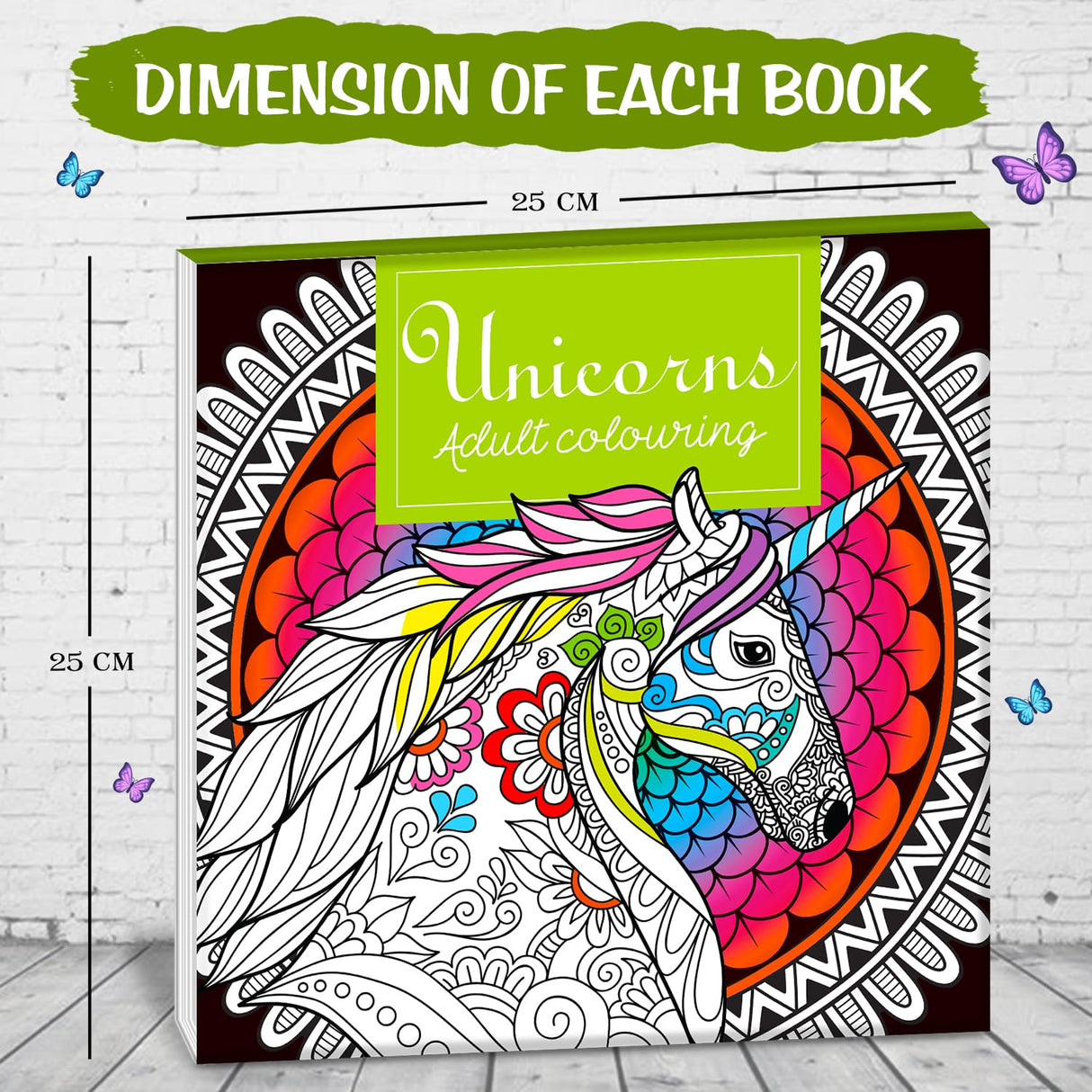 HELLOFRIEND BOOKS Unicorn Adult Colouring Book - Retail Maharaj