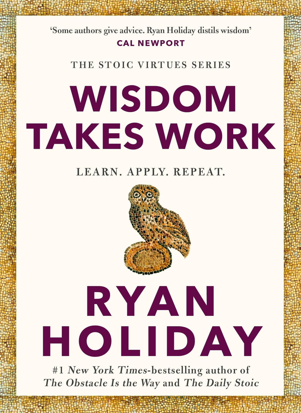 WISDOM TAKES WORK: THE INSTANT NEW YORK TIMES BESTSELLER from the author of THE DAILY STOIC - Retail Maharaj