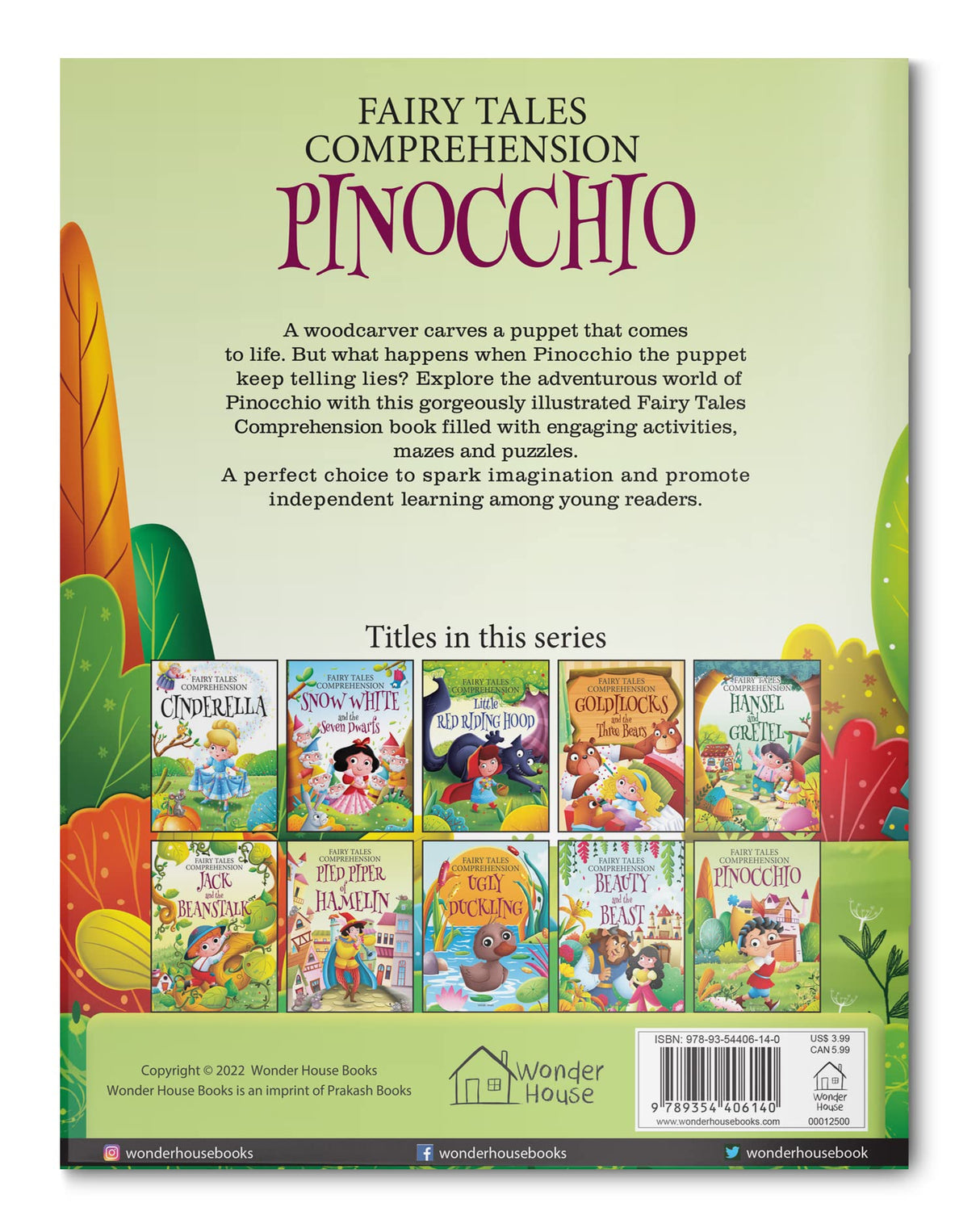 Fairy Tales Comprehension – Pinocchio A Classic Tale with Questions & Exercises | Develop Vocabulary & Reading Skills | Ages 5–8 | 2+ Hours of Literary Fun - Retail Maharaj
