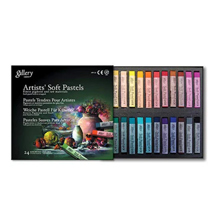 Mungyo Gallery Artists Soft Pastels Set of 24 – High-Quality Vivid Colors for Professionals - Retail Maharaj