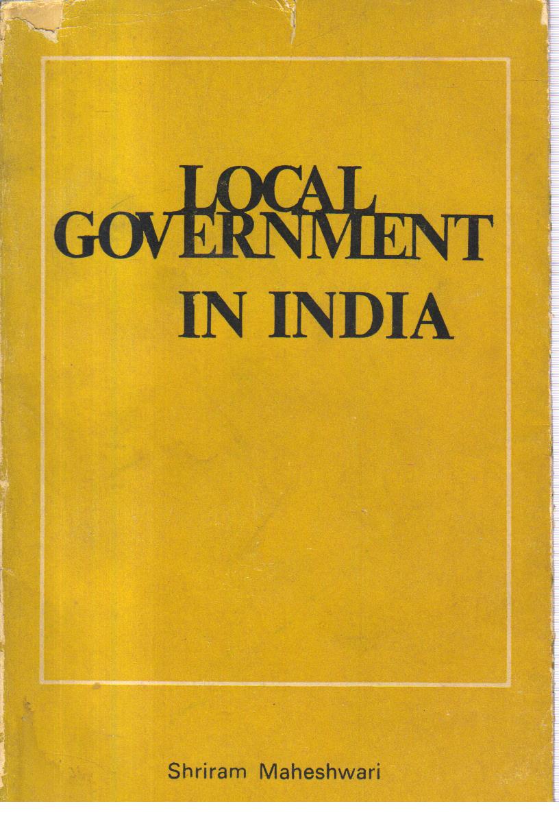 Local Government in India 1st edition - Retail Maharaj