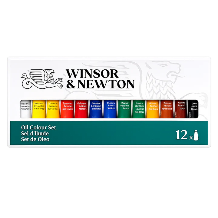 Winsor & Newton Introductory Oil Colour Set of 12 x 10ml Tubes - Retail Maharaj