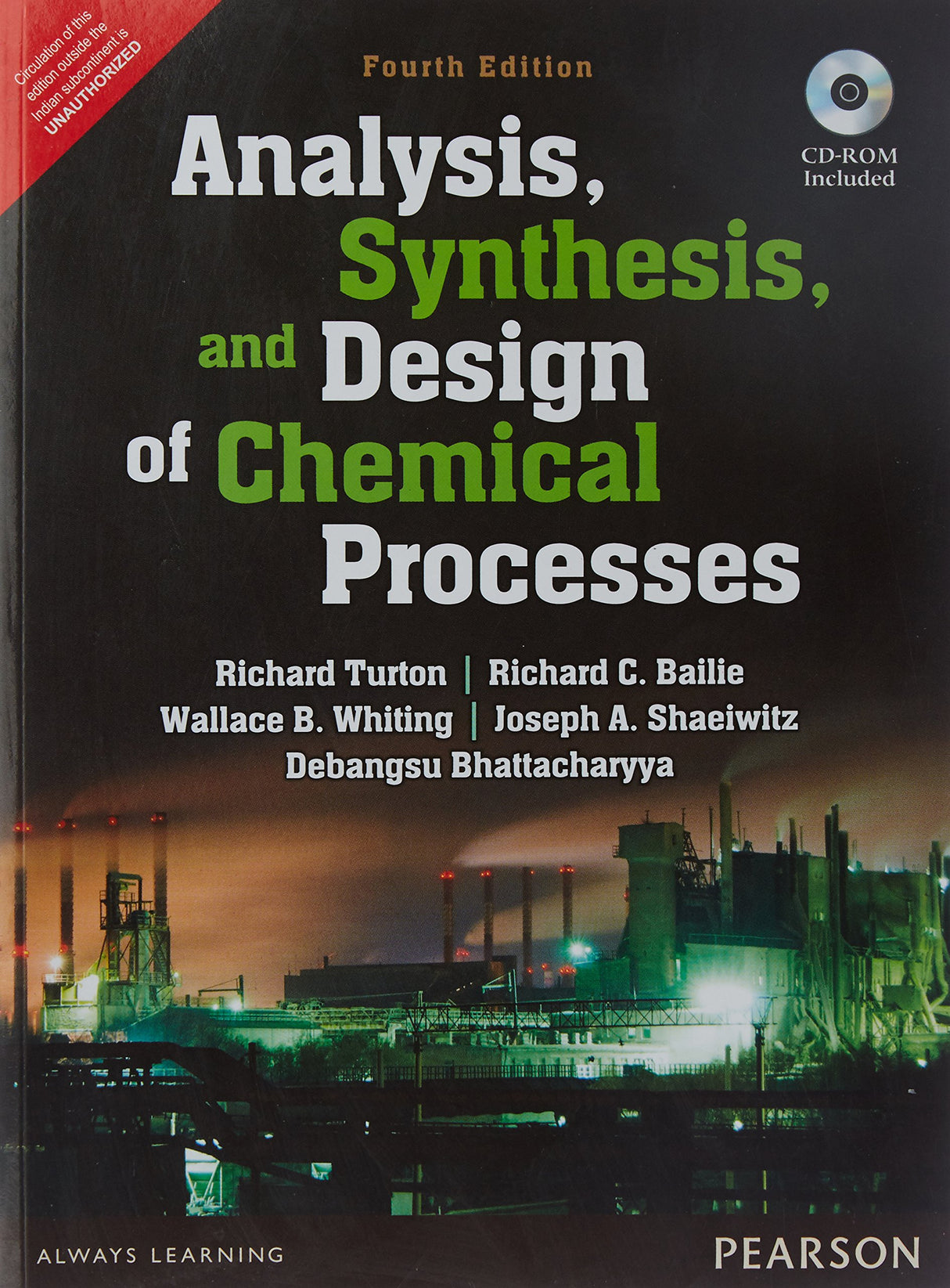 Analysis, Synthesis and Design of Chemical Processes 4e - Retail Maharaj