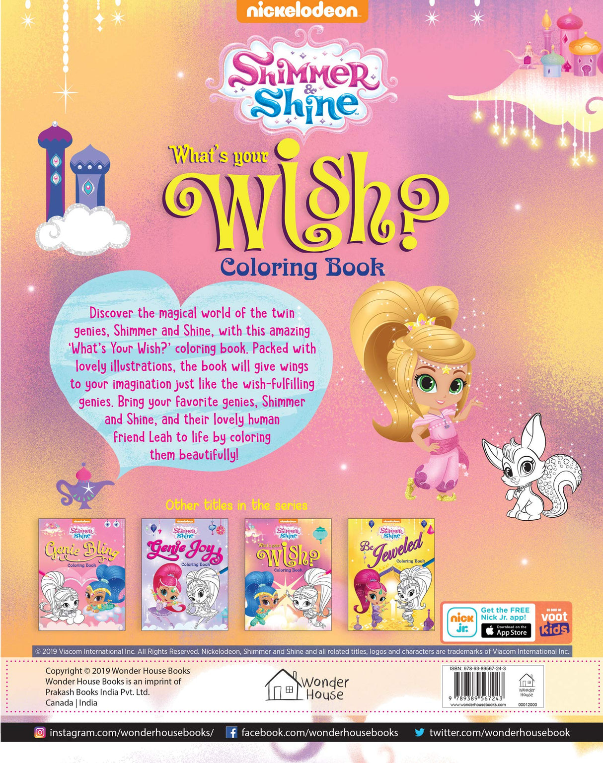 What's Your Wish? : Coloring Book for Kids (Shimmer & Shine) - Retail Maharaj