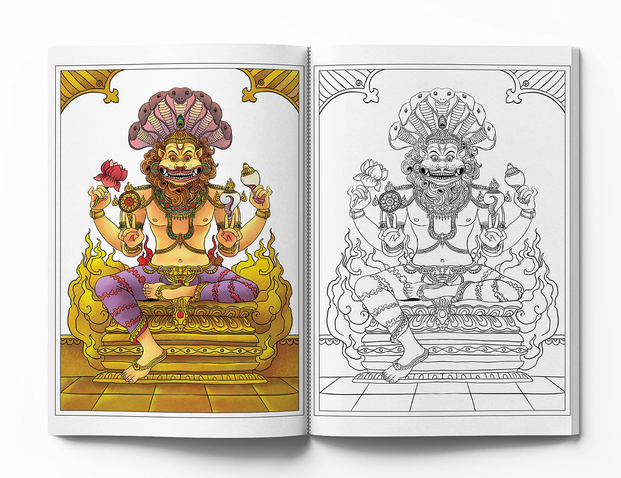 Gods and Goddesses - Spiritual Coloring Book - Retail Maharaj