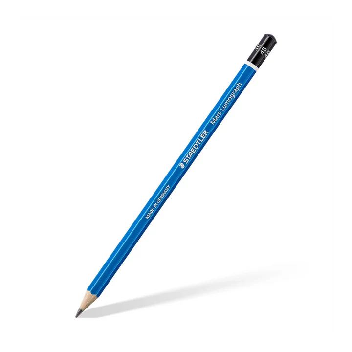 Staedtler Mars Lumograph 4B Graphite Pencil Set of 12 for Drawing Sketching and Shading - Retail Maharaj