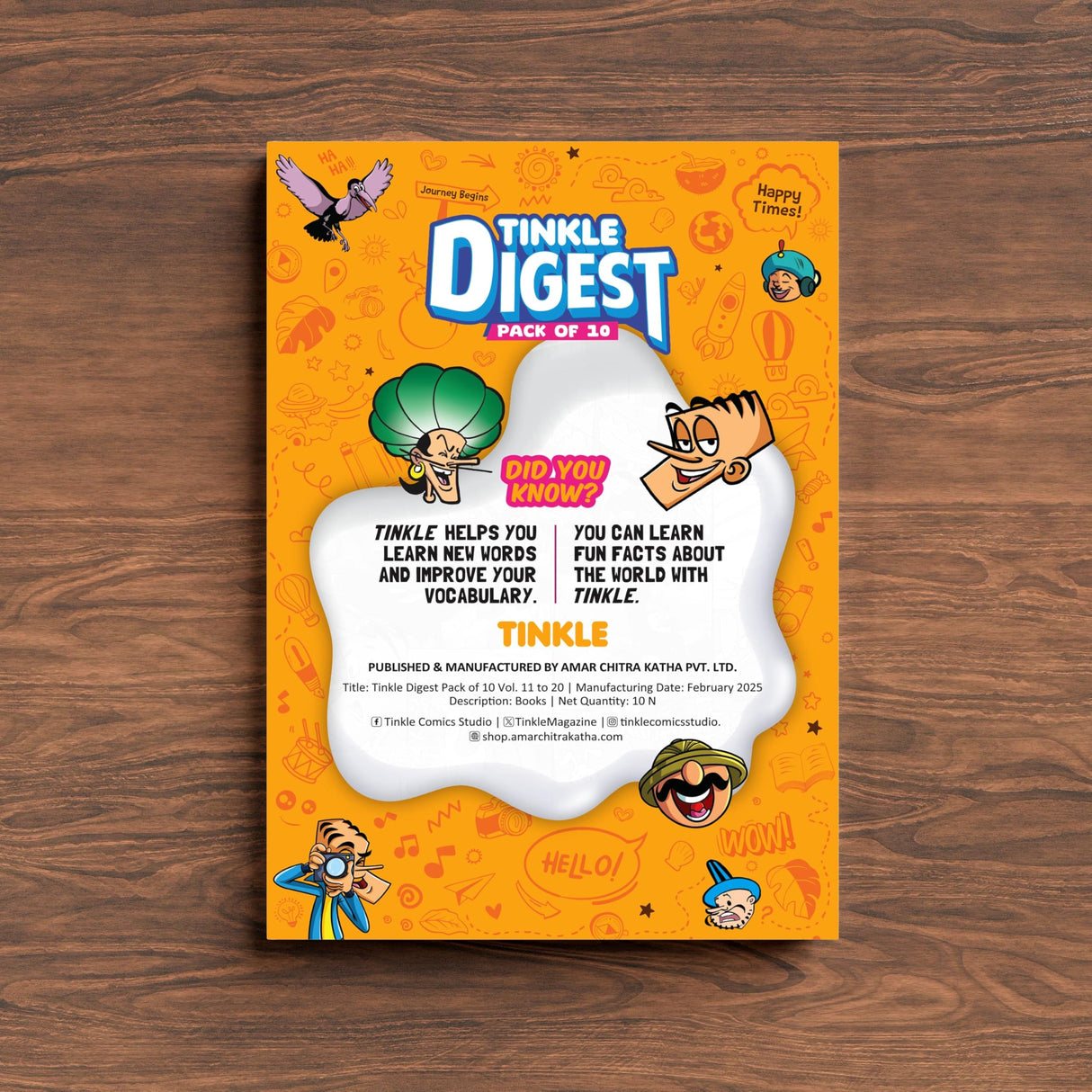 Tinkle Digest Collection, Volumes 11-20, Comic Books with Suppandi and Shikari Shambu Stories - Retail Maharaj