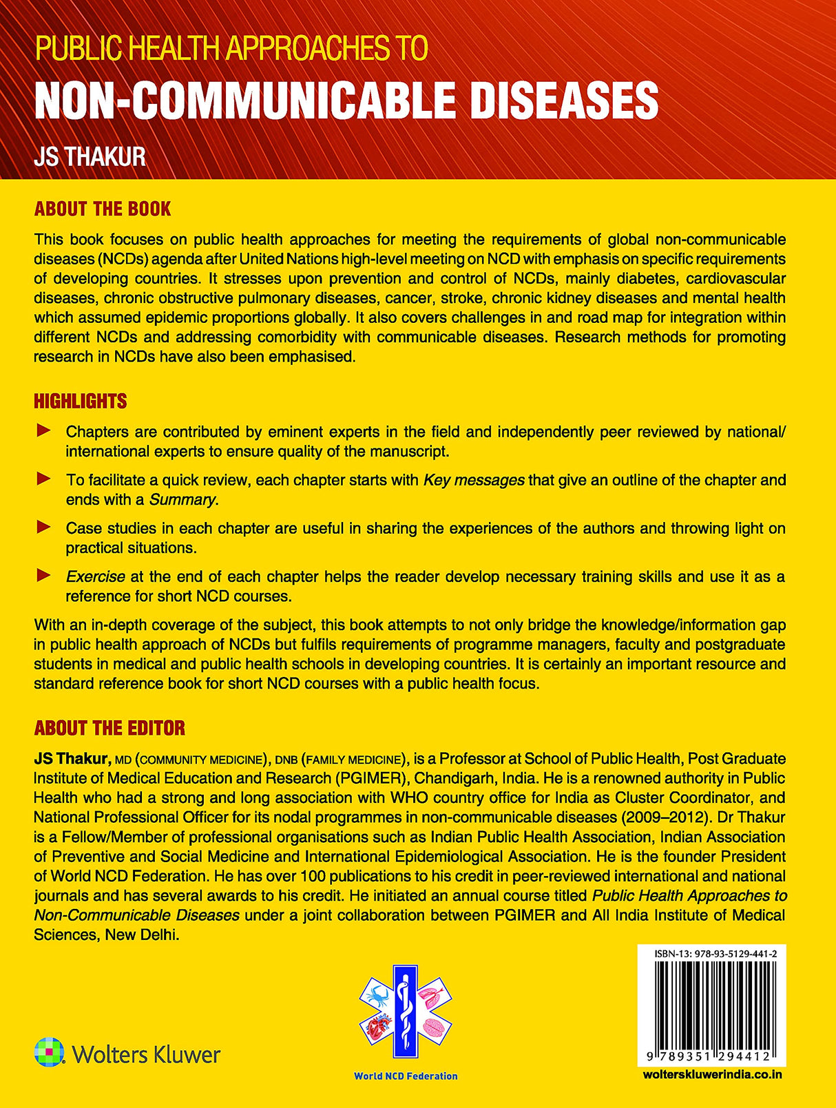Public Health Approaches to Non - Communicable Diseases - Retail Maharaj