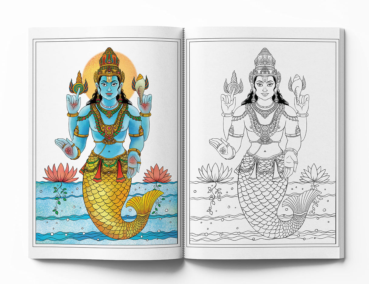 Gods and Goddesses - Spiritual Coloring Book - Retail Maharaj