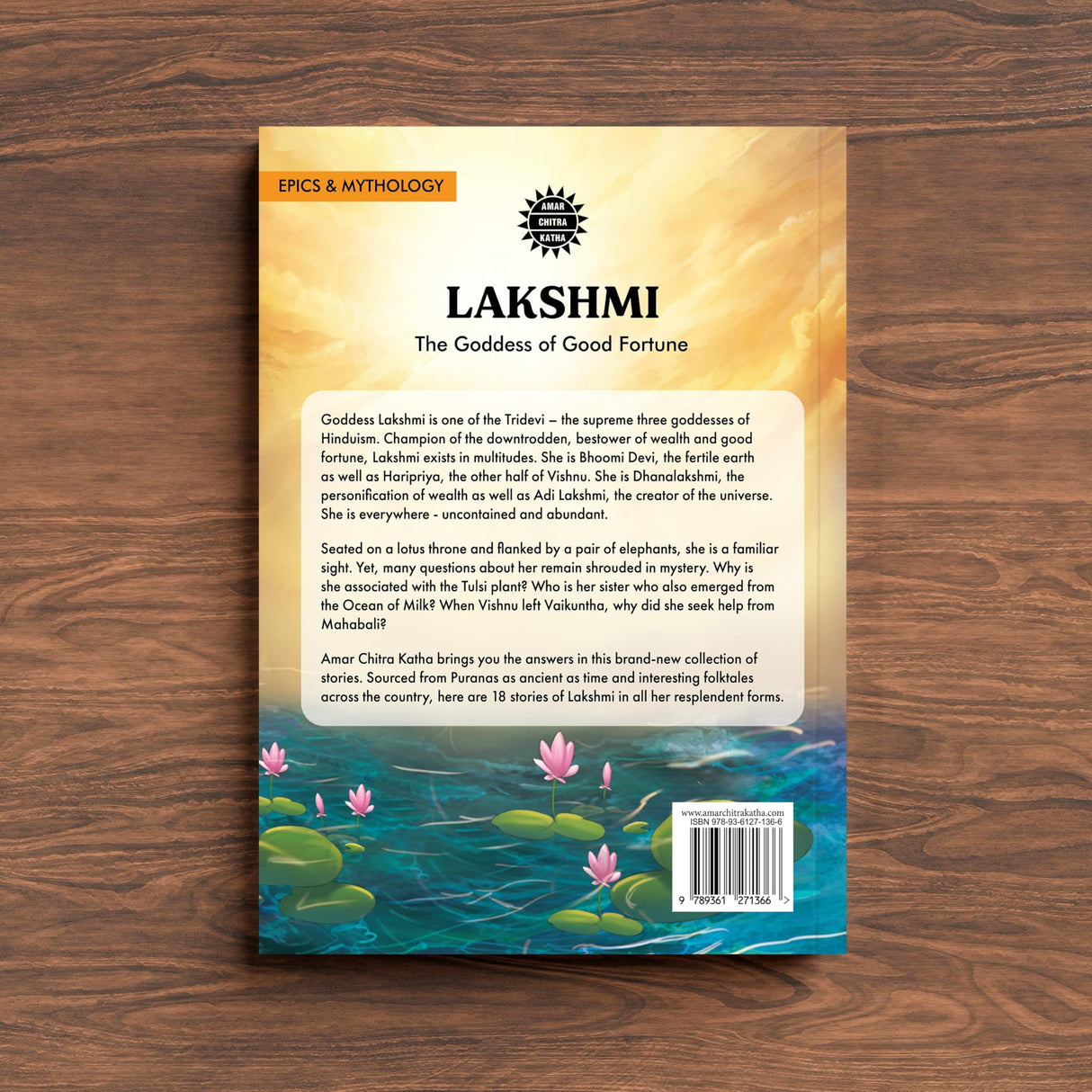 Lakshmi - The Goddess of Good Fortune | Indian Mythology, History & Folktales | Cultural Stories for Kids & Adults | Illustrated Comic Books | Amar Chitra Katha - Retail Maharaj
