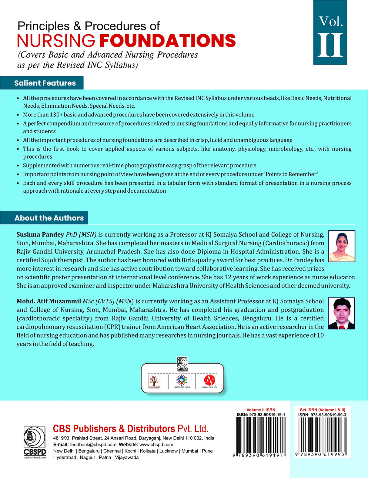 PRINCIPLES AND PROCEDURES OF NURSING FOUNDATIONS 2ED 2 VOL SET (PB 2022) - Retail Maharaj