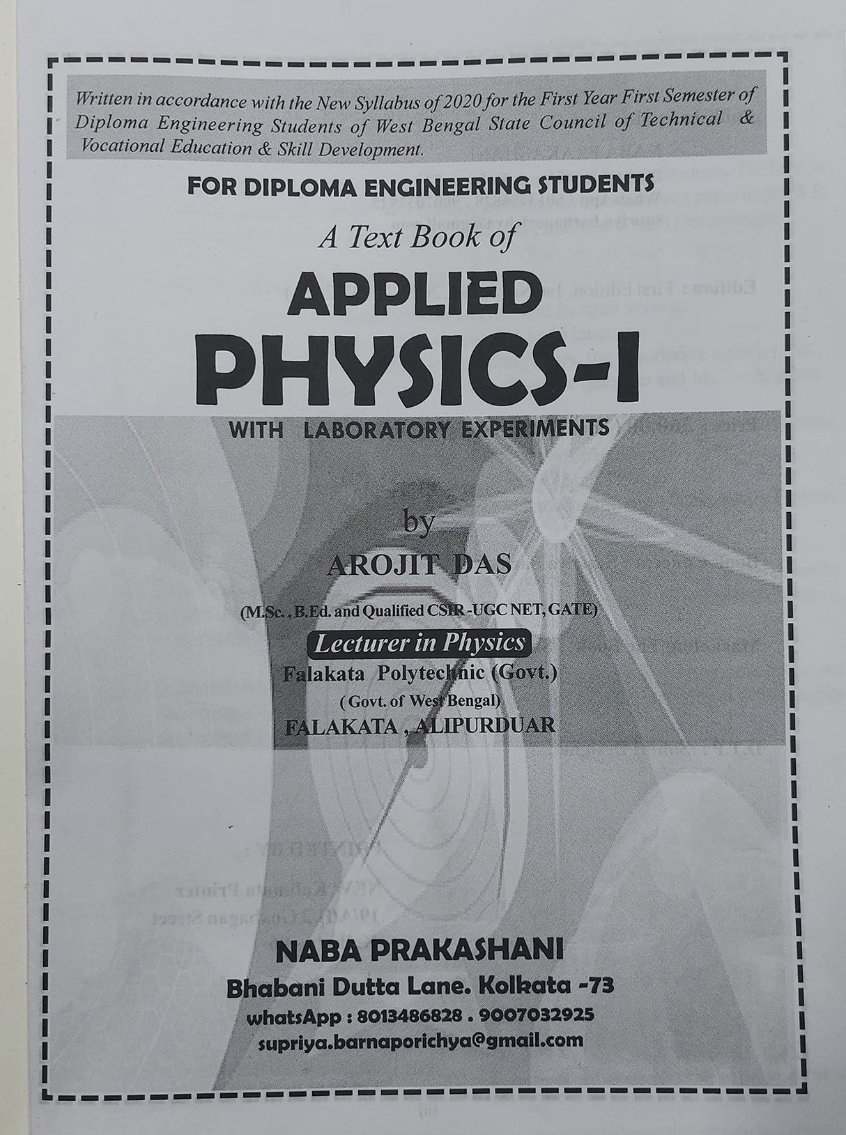 A Textbook of APPLIED PHYSICS - 1 - Retail Maharaj