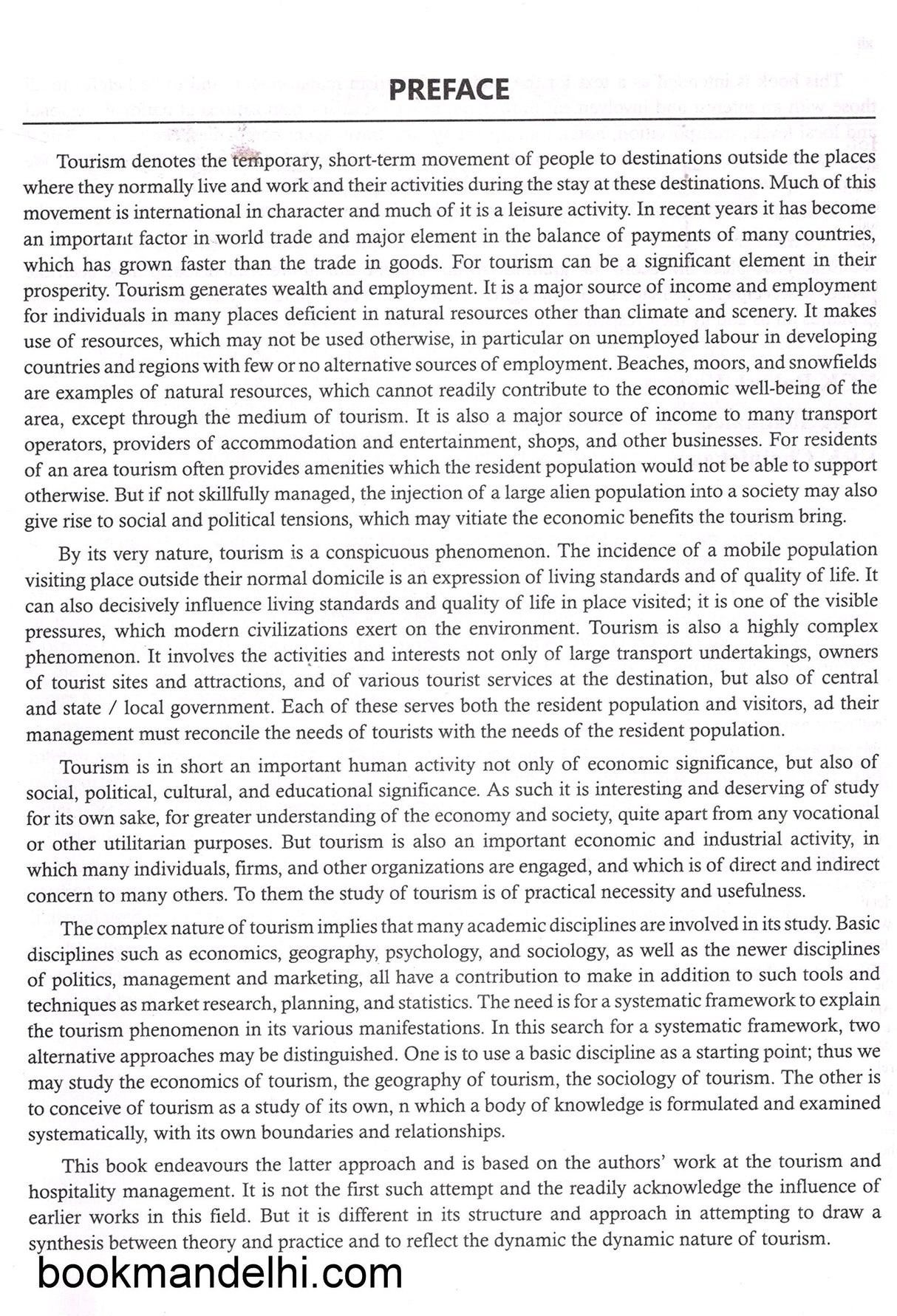 A Text Book of Tourism and Hospitality Management - Retail Maharaj