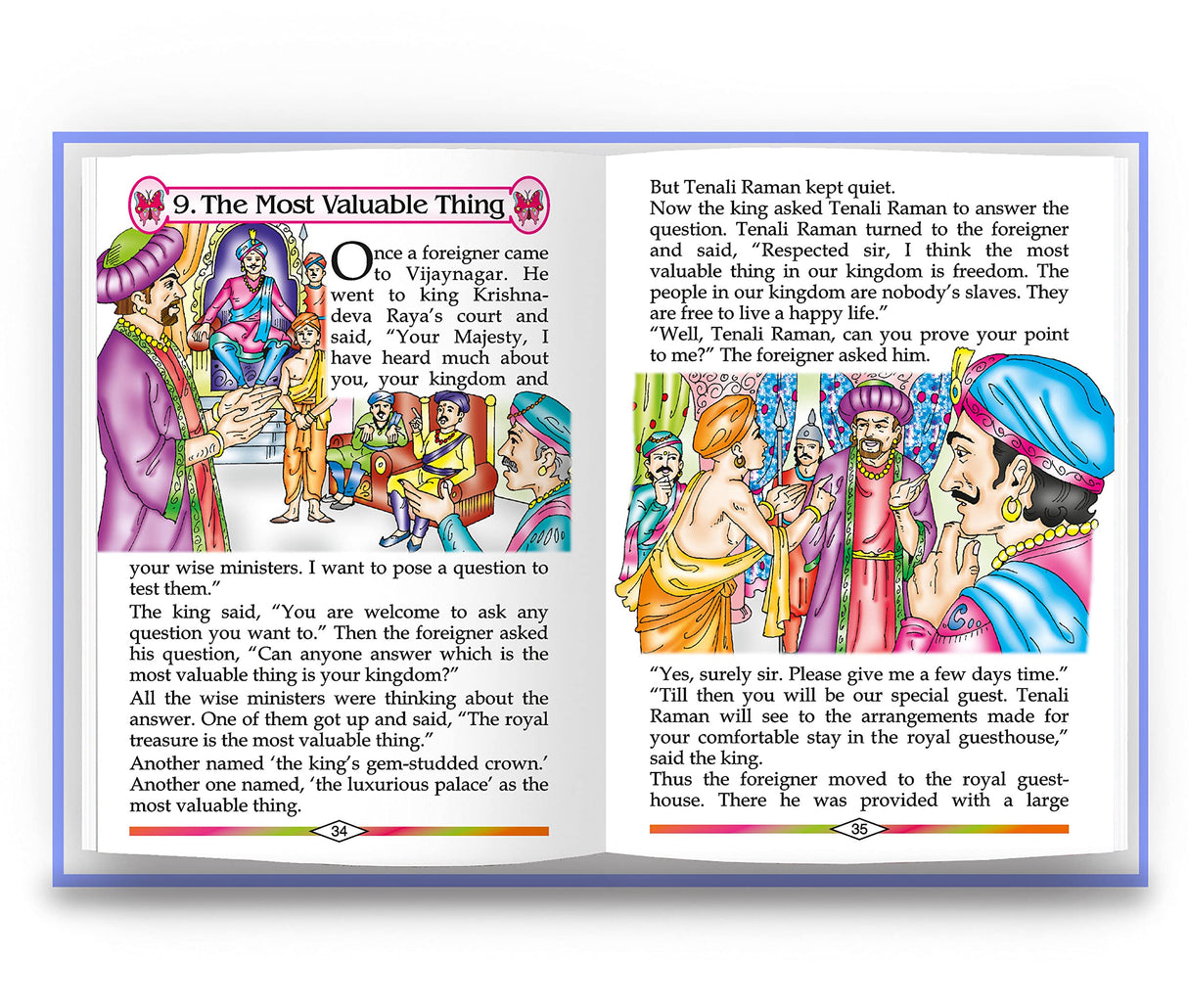 Famous Tales of Tenali Raman (English) Witty Stories for Children - Retail Maharaj