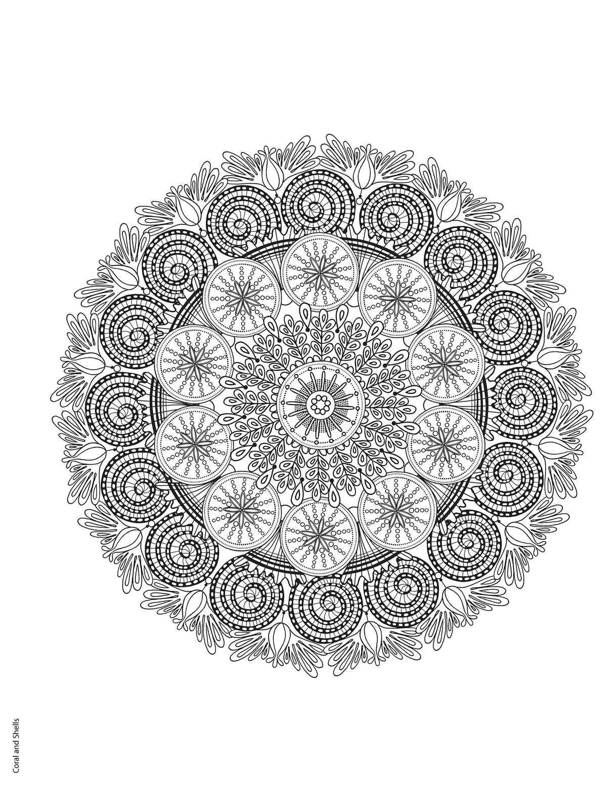 Creative Haven Stunning Sea Life Mandalas Coloring Book - Retail Maharaj