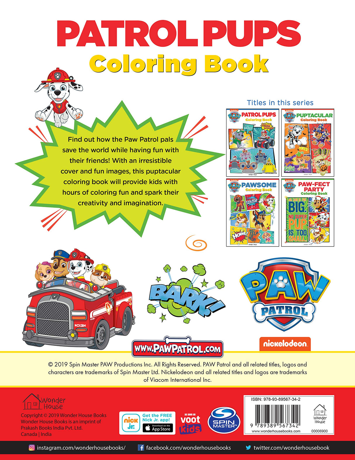 Patrol Pups: Paw Patrol Coloring Book For Kids - Retail Maharaj