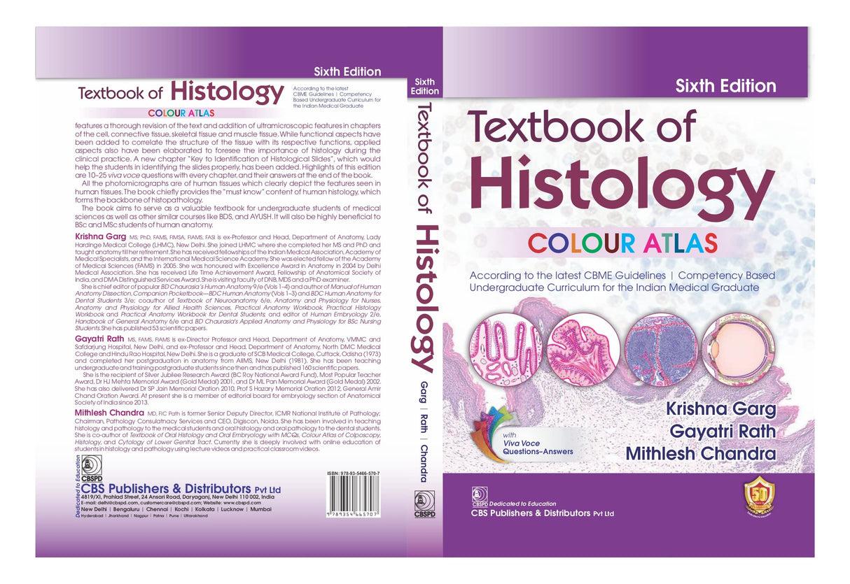 Textbook of Histology COLOUR ATLAS, 6/e - Retail Maharaj