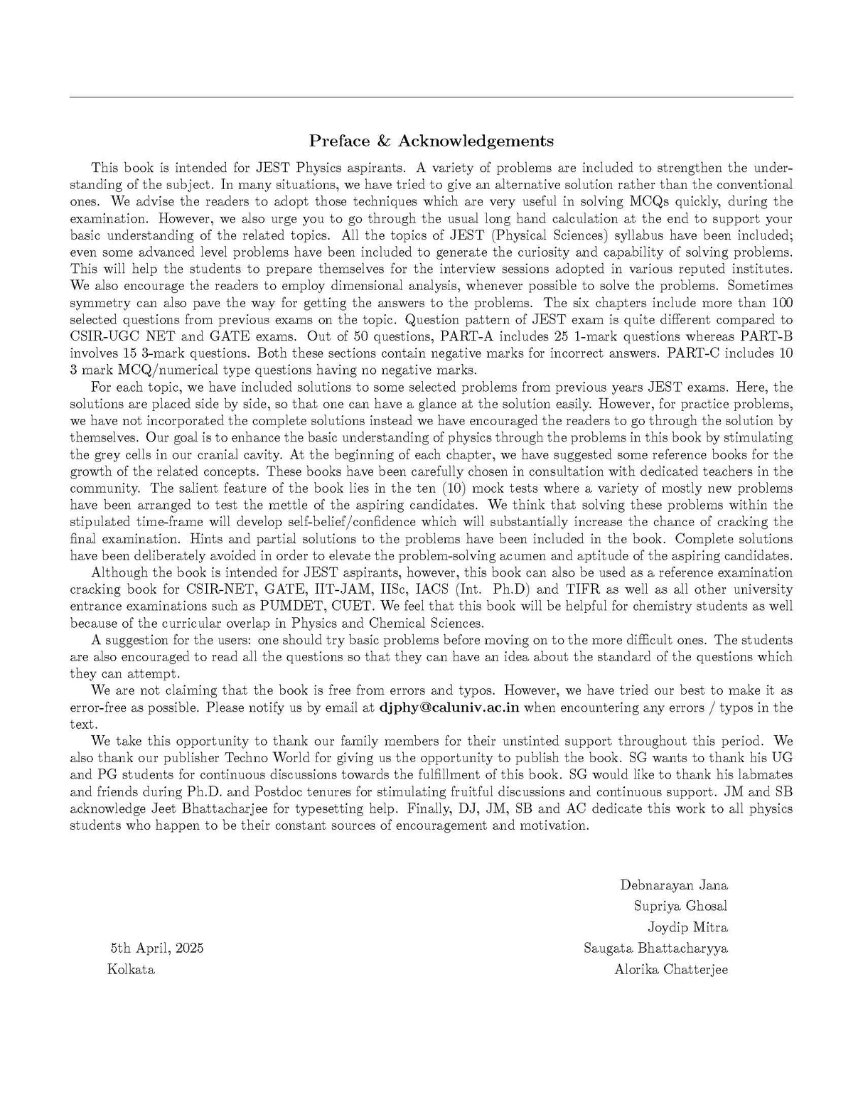 Concise Physics A Complete Guide to JEST Physics Aspirants - Retail Maharaj