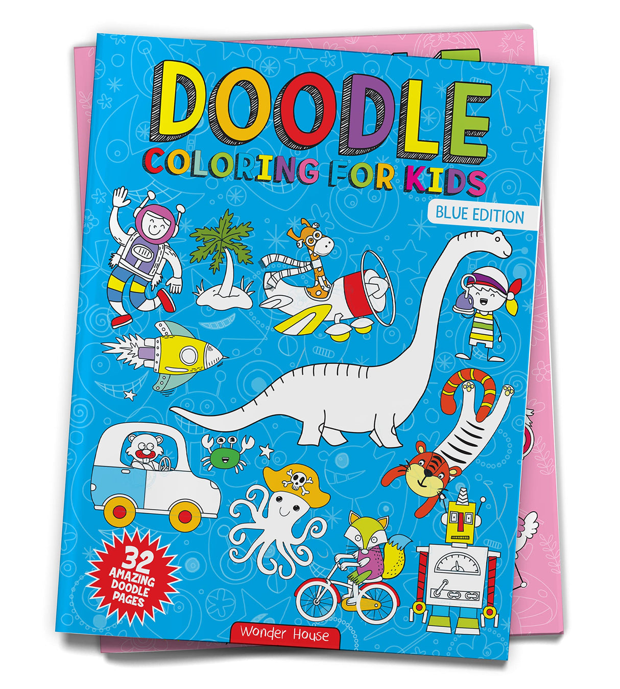 Doodle Coloring For Kids - Blue Edition - Retail Maharaj