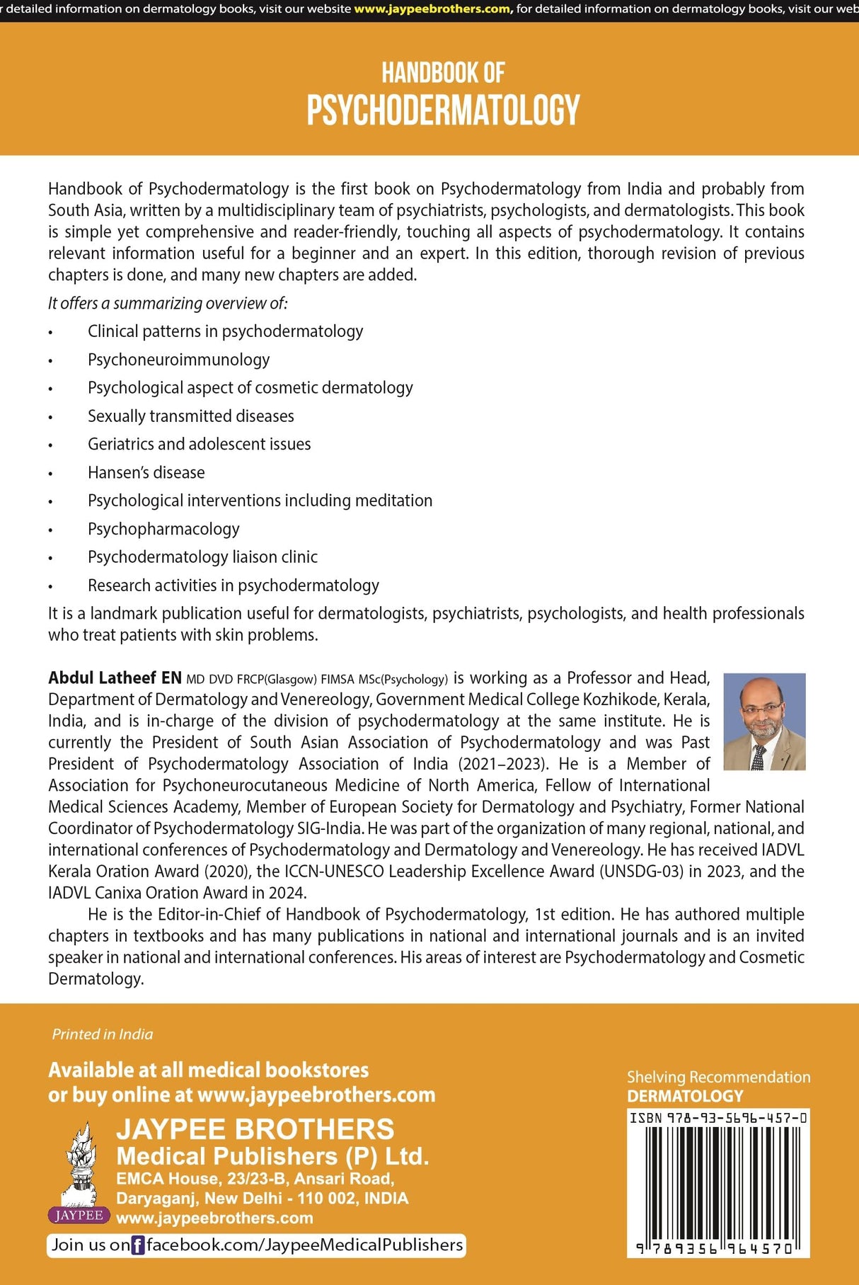 Handbook of Psychodermatology - Retail Maharaj