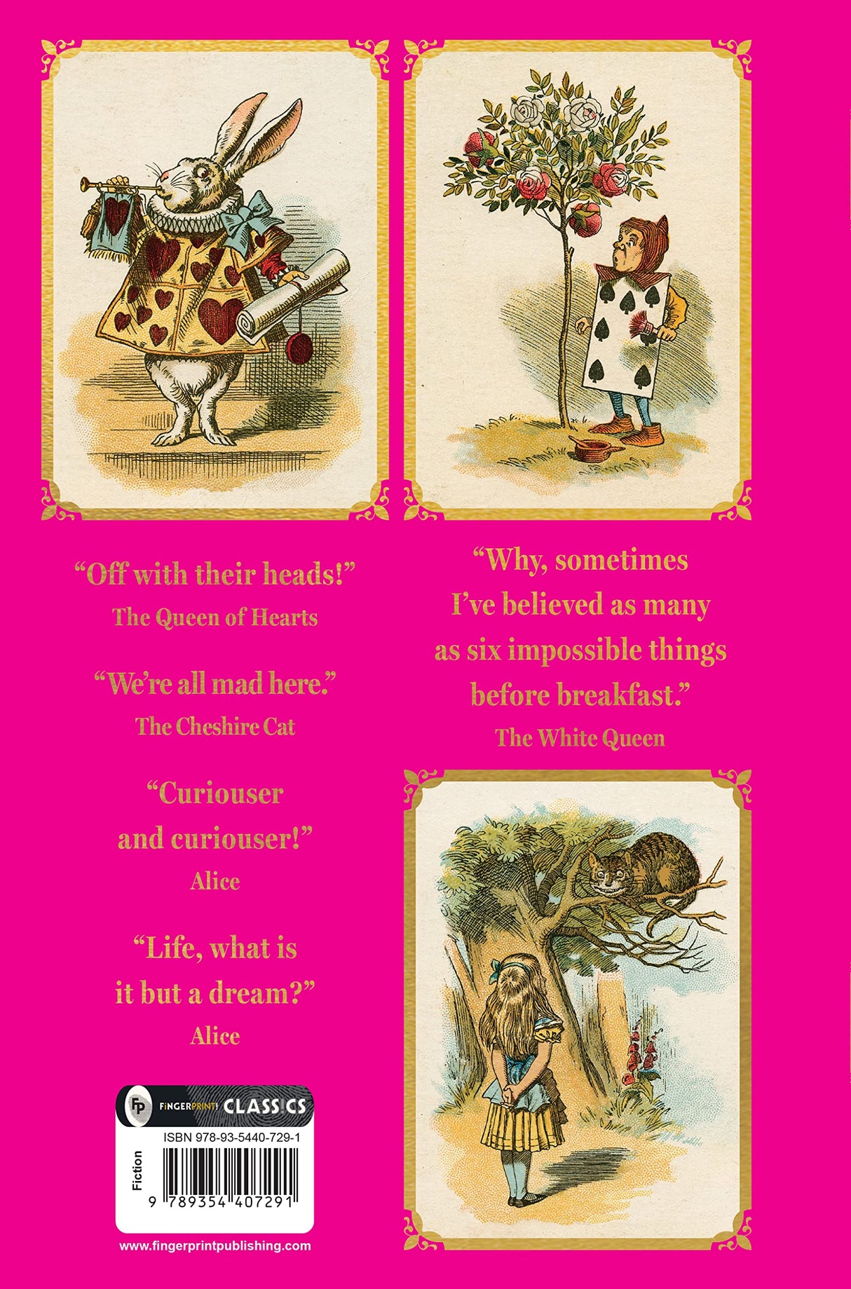 The Best of Lewis Carroll - Alice's Adventures in Wonderland, Through the Looking Glass What Alice Found There (Deluxe Hardbound Edition) - Retail Maharaj