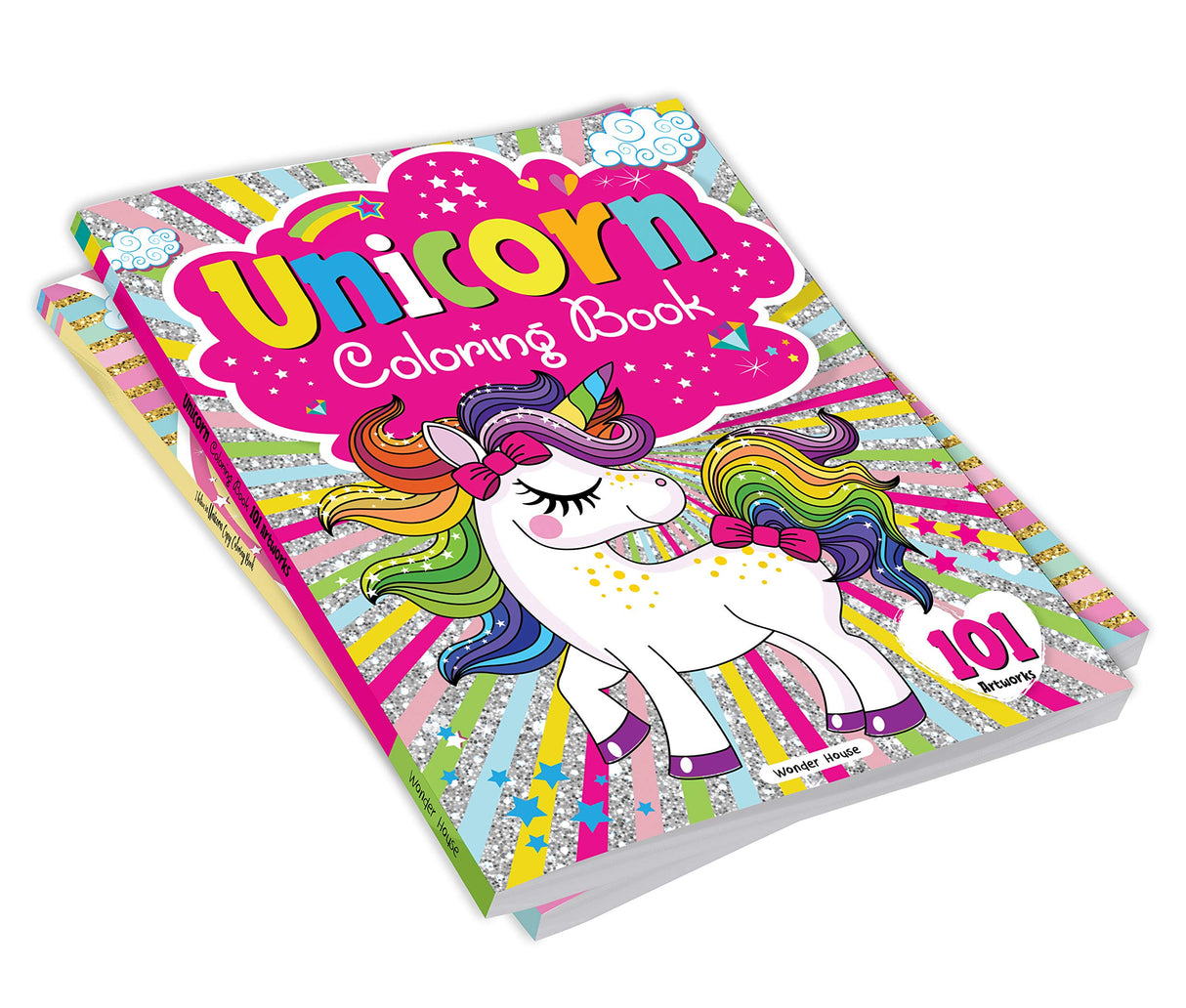 101 Unicorn Colouring Book: Fun Activity Colouring Book For Children - Retail Maharaj